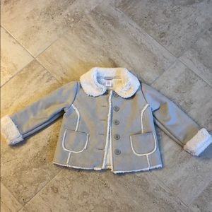 Gymboree Girls Suede/Fur Jacket